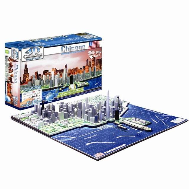 SAVE							                  					4D Cityscape Chicago Puzzle