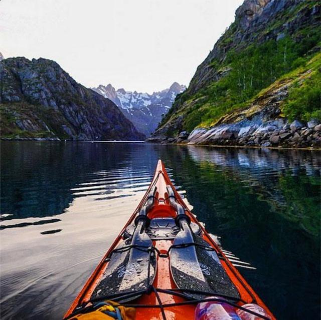 Kayak in the Fjords