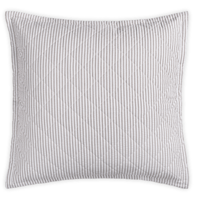 Matteo Quilted Euro Sham in Bark