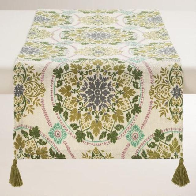 Julianna Medallion Jute Table Runner