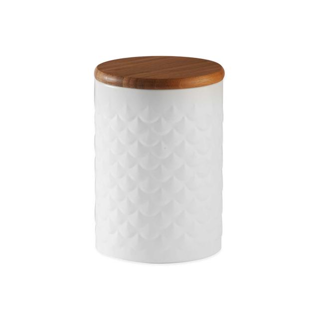 Typhoon® Imprima Small Scallop Embossed Canister in White