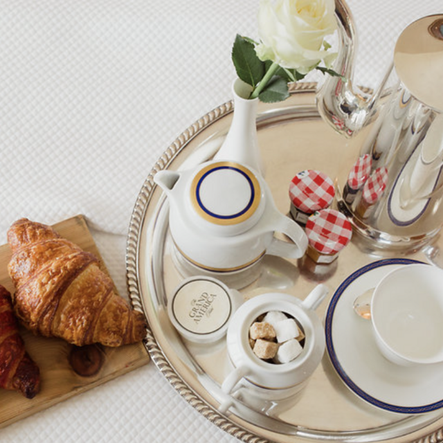 1st Room Service Order as Man + Wife at The Grand America Hotel