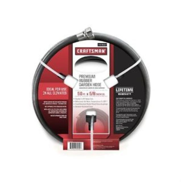 Craftsman Premium Rubber Garden Hose, 50FT. x 5/8. inch
