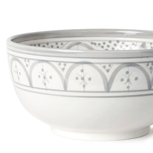 XL Ceramic Salad Bowl - Gray