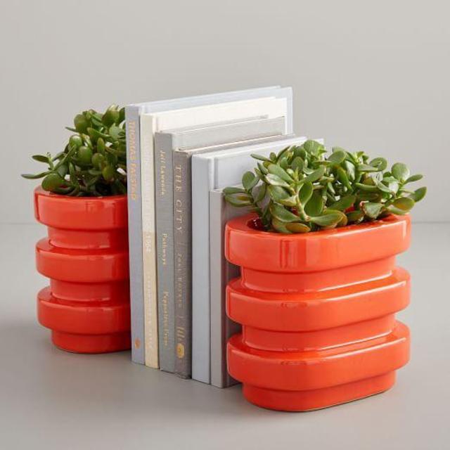 Layered Bookend Planters