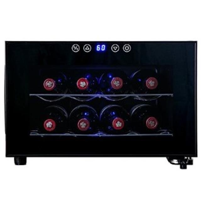 AKDY® 8 Bottle Single Zone Thermoelectric Counter Top Freestanding Wine Cooler Cellar Chiller Refrigerator Fridge Quiet Operation