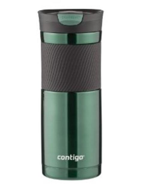 Contigo SnapSeal Vacuum-Insulated Stainless Steel Travel Mug, 20-Ounce, Greyed Jade