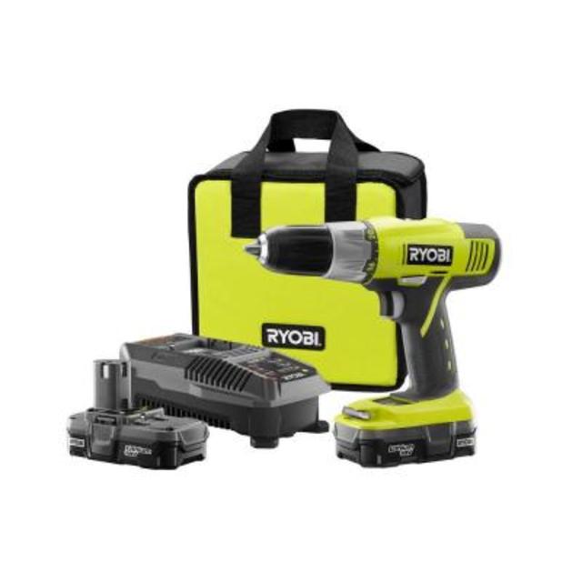 18-Volt ONE+ 1/2 in. Cordless Lithium-Ion Drill Kit with 2 Batteries