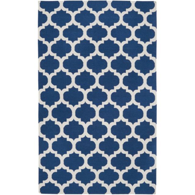 Surya Frontier Mediterranean Blue & Winter White Area Rug