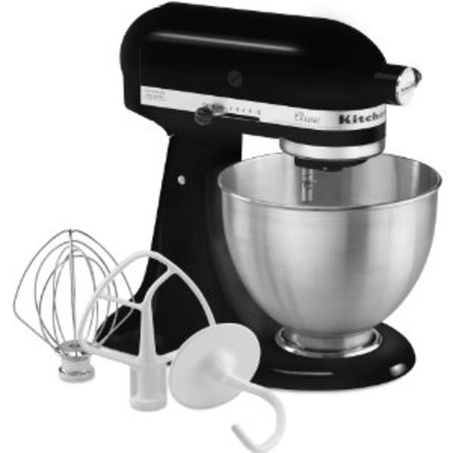 KitchenAid K45SSOB 4.5-Quart Classic Series Stand Mixer, Onyx Black