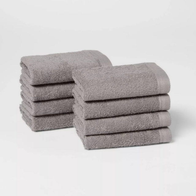 8pc Antimicrobial Washcloth Set - Room Essentials™