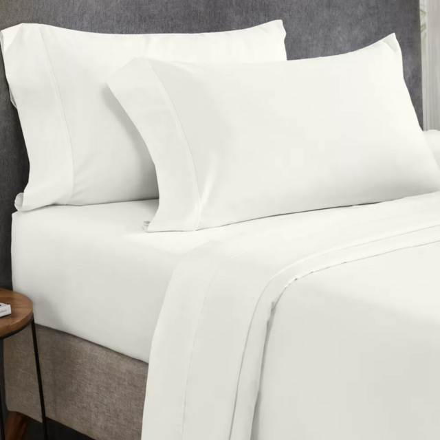 IVORY; Cotton Sheets Set | Softest 400 Thread Count | Deep Pockets No-Pop off Fit Cooling Bedsheets by California Design Den