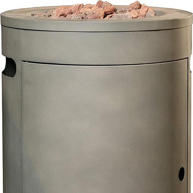 Bond Manufacturing 52095 Acero 16" Round 30,000 BTU Gas Fire Column, Gray