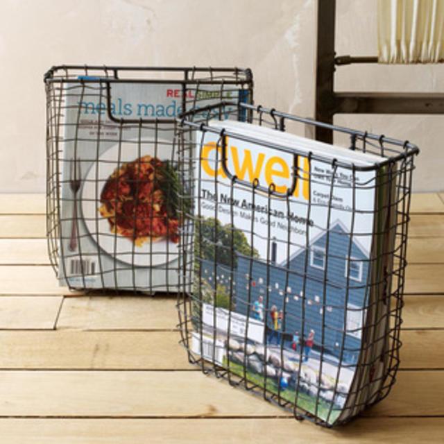 Wire Weave Magazine Basket