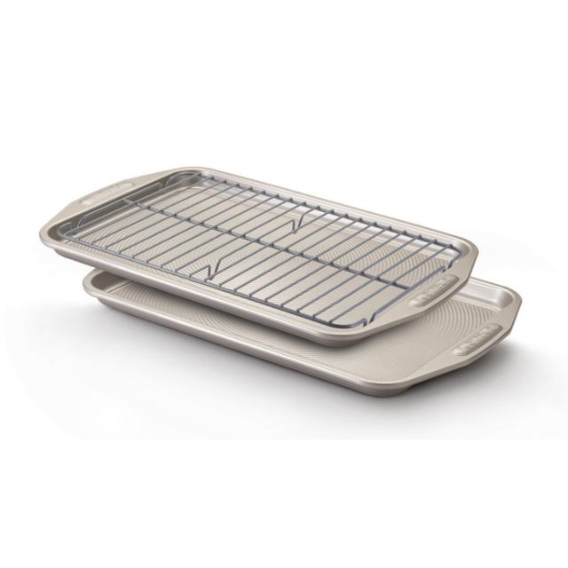 Circulon Bakeware 3-piece Cookie Pans with Cooling Rack Set