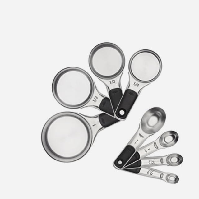 OXO Good Grips Measuring Cups and Spoons Set, Stainless Steel