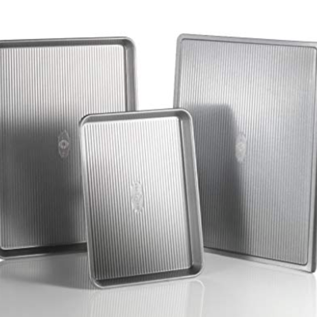 USA Pan 3-Piece Warp Resistant Non-Stick Aluminized Steel Bakeware Set