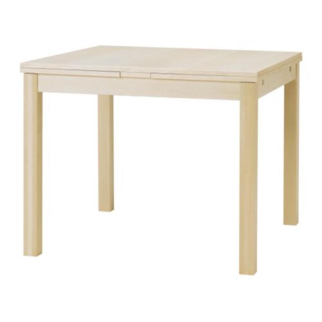 BJURSTA Extendable table, birch veneer | IKEA