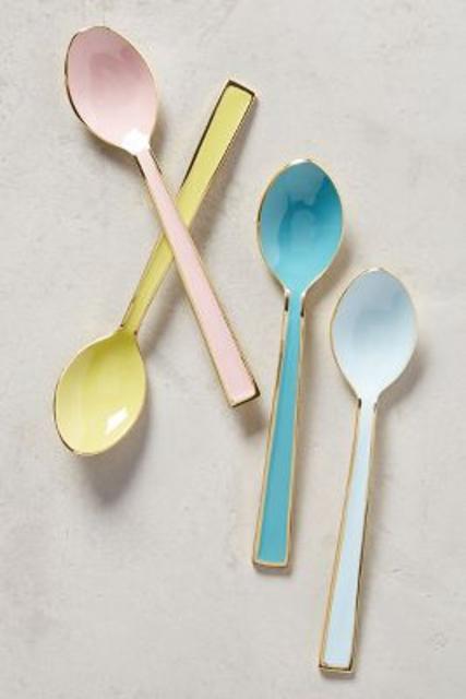 Pastel Tea Spoons | Anthropology