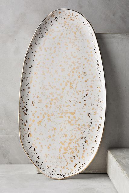 Gold Mimira Large Platter | Anthropologie