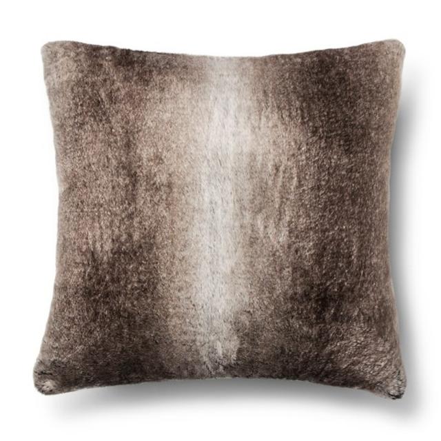 Faux Fur Euro Pillow - Brown - Fieldcrest™ | Target