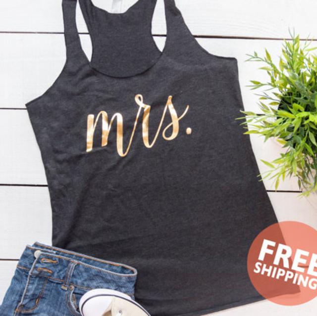 Mrs Tank Top Honeymoon | Etsy
