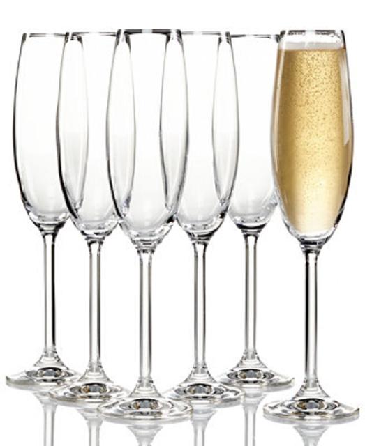 Lenox Crystal Tuscany Champagne Flutes 6 Piece Value Set | Macys