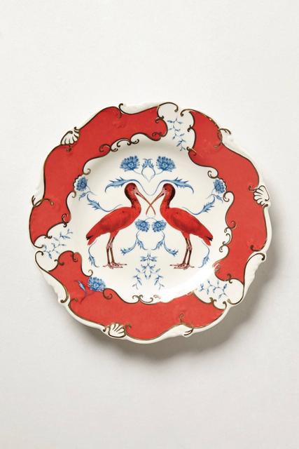 Nature Table Dessert Plate, Scarlet | Anthropologie