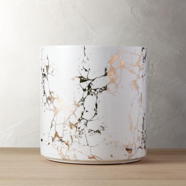 palazzo large marbleized planter | CB2