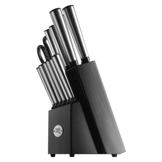 Ginsu 14 Piece Stainless Steel Knife Block Set product details page