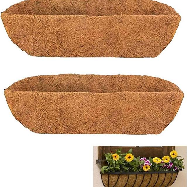 Trough Coco Liner 36 inch for Window Flower Boxes - 2 pc