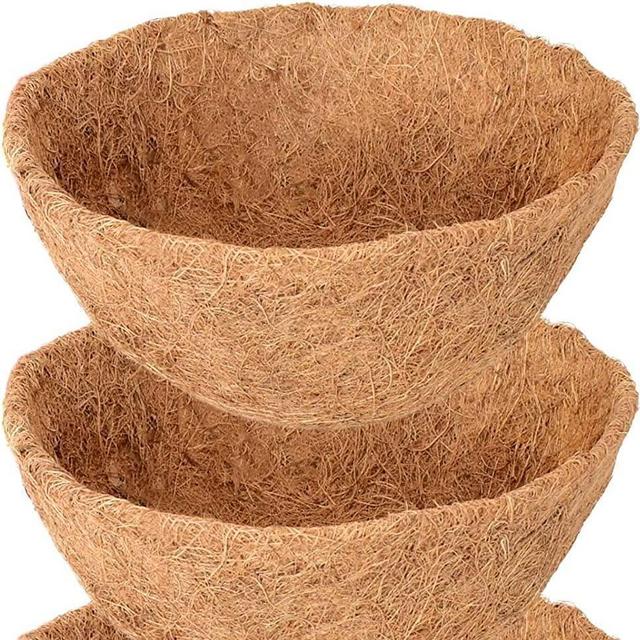 3 Pack 10 Inch Hanging Basket Coco Liners