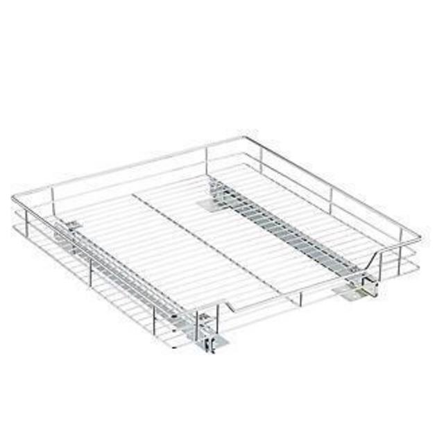 Chrome Roll-Out Cabinet Drawers