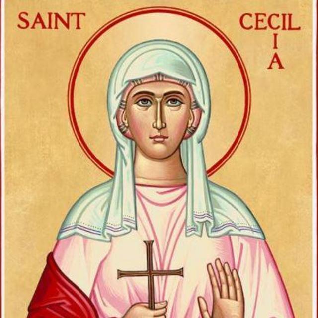4.5"x6" St. Cecilia Icon