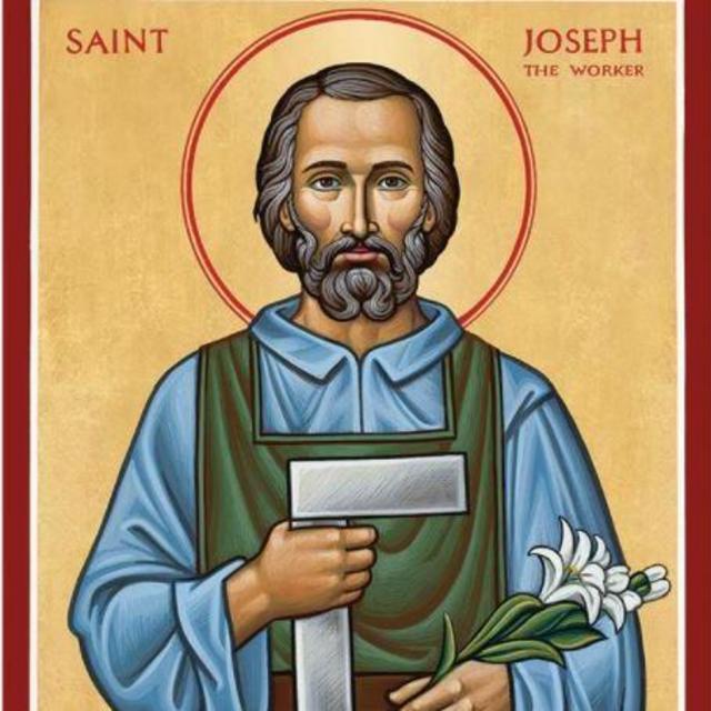 St Joseph the Worker Icon, 4.5" x 6"