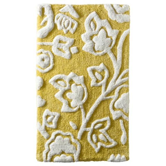 Threshold™ Floral Bath Rug - Yellow