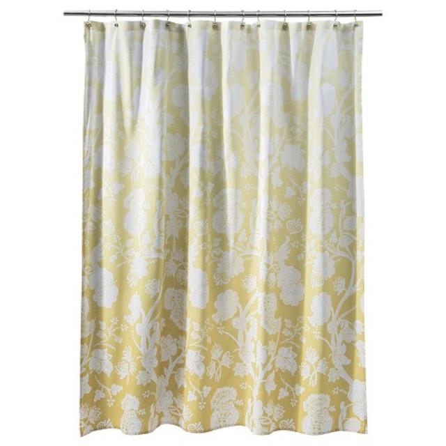Threshold ™ Ombre Floral Shower Curtain - Yellow