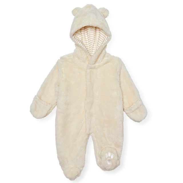 stripe egret so soft minky magnetic bunting pram 6-9 M