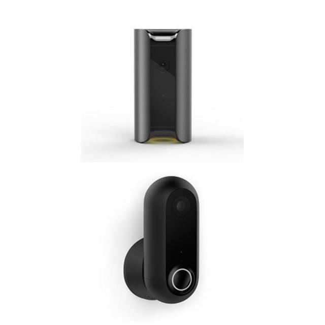 Canary All-in-One Home Security Device - Black with Flex Indoor/Outdoor HD Security Camera - Black