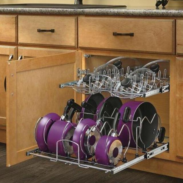 2 Tier Pull Out Kitchenware Divider