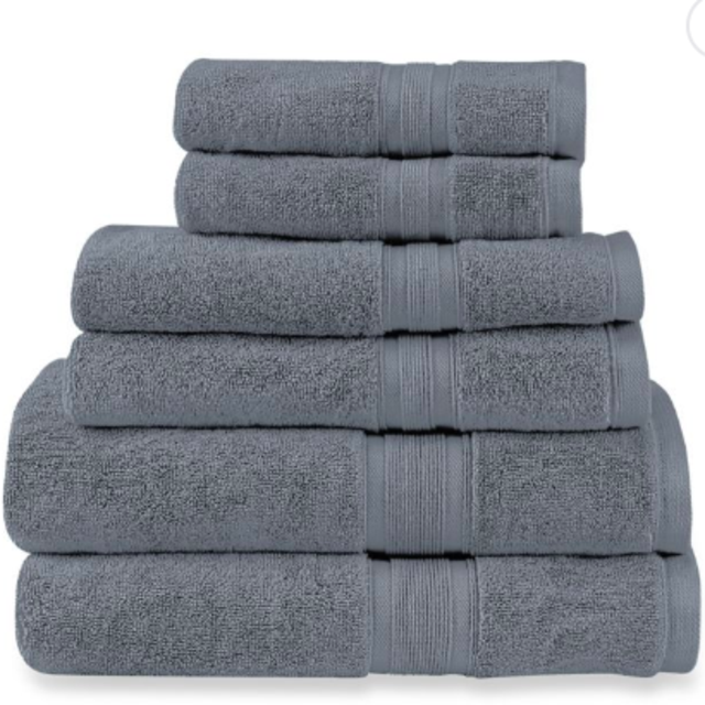 Wamsutta® Icon PimaCott® 6-Piece Bath Towel Set in Denim