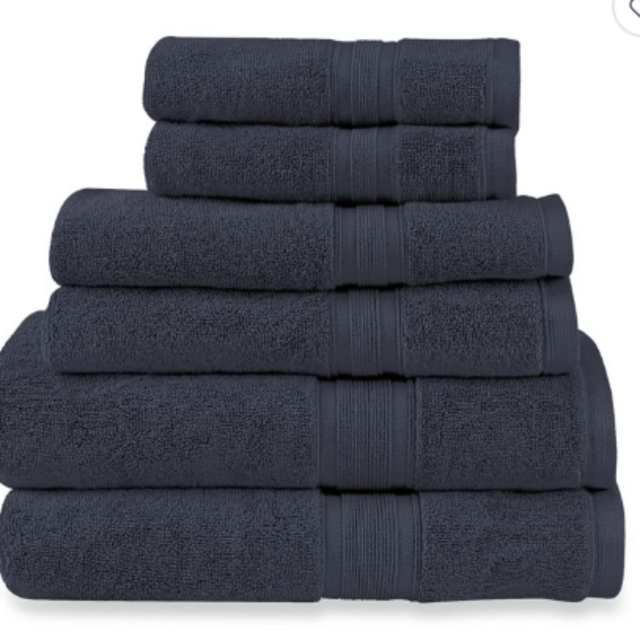 Wamsutta® Icon PimaCott® 6-Piece Bath Towel Set in Midnight
