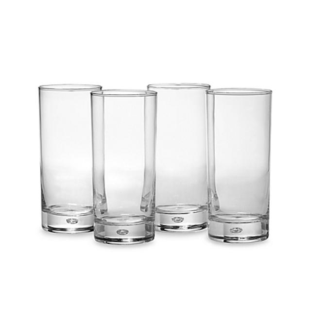 Red Series Bubble 17-Ounce Highball Glasses (Set of 4)
