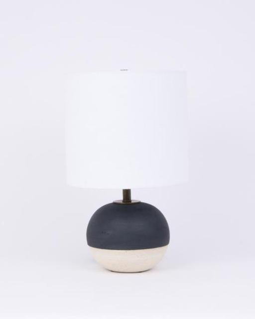 Black/White Split Mini Lamp by Victoria Morris