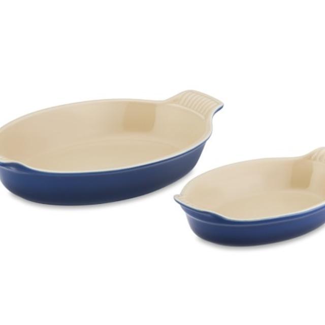 Le Creuset Heritage Stoneware Oval Gratin, Set of 2
