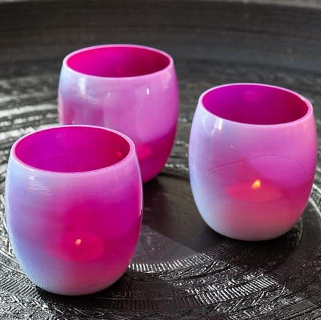 Milk Glass Round Votive