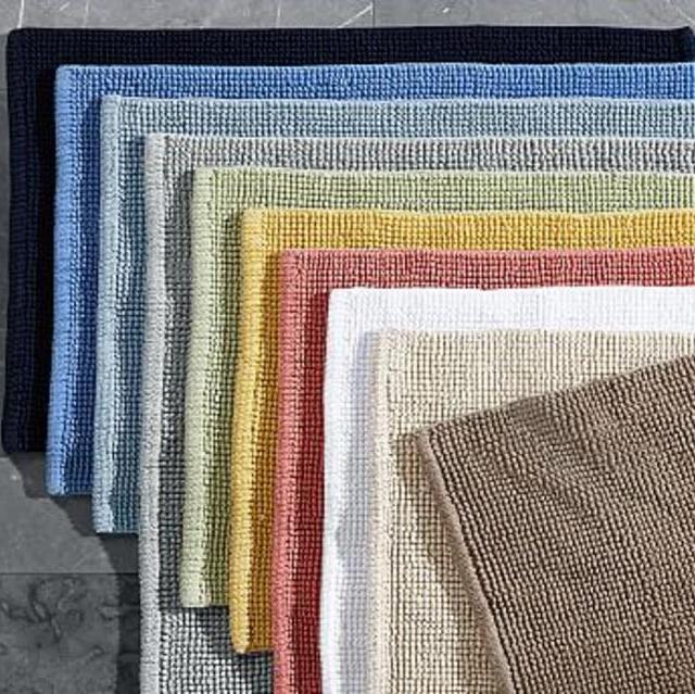 Textured Organic Bath Rug