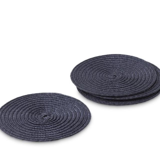 Round Woven Coasters, Set of 4