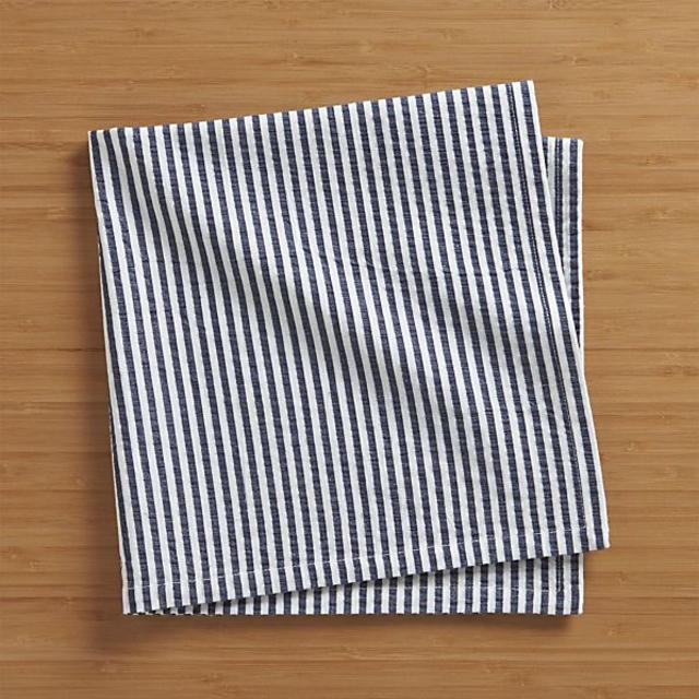 Seersucker Navy Napkin