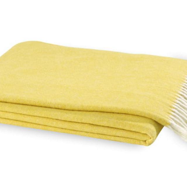 Canary Italian Herringbone Throw